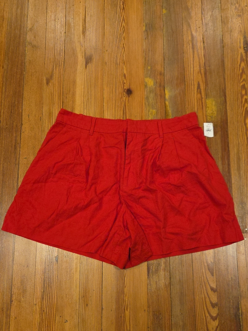Brand New GAP Red Linen Blend Shorts